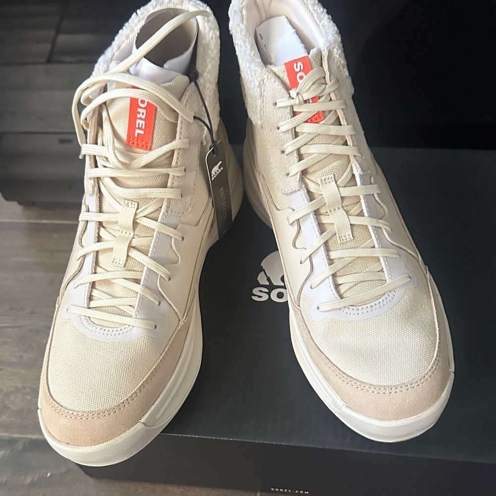 Sorel Women’s Cream High-Top Sneakers
